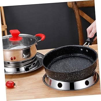 Amazon｜OUNONA 2個入り 耐熱 ステンレス製 ポットラック 丸型